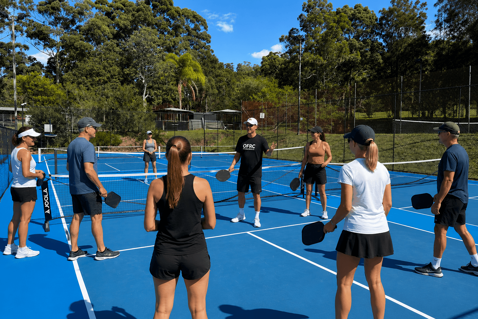 Beginner pickleball coaching at OFRC near Frenchs Forest NSW