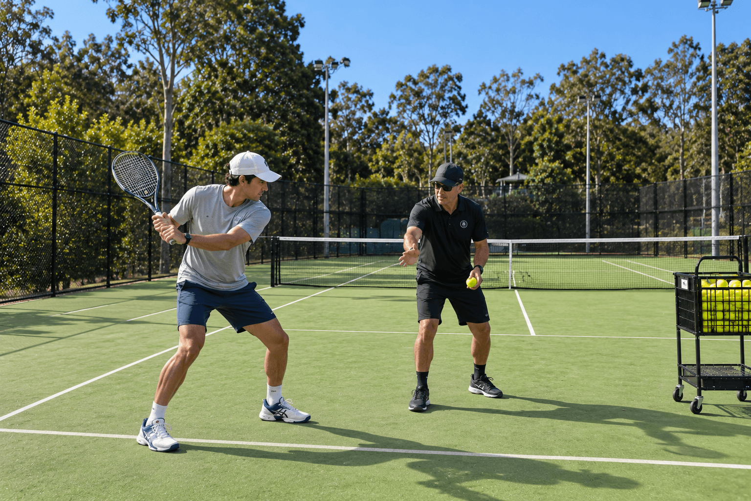 Private tennis lessons at Oxford Falls Racquet Club, Frenchs Forest NSW